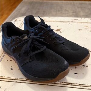 MEN'S BALLISTIC TRAINERS - BLACK + GUM W/ BLACK REFLECTIVE SPEARHEAD